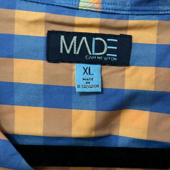 Made by Cam Newton Men’s Button Down Size XL - Picture 3 of 3